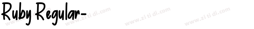 Ruby Regular字体转换 Ruby Regular字体转换